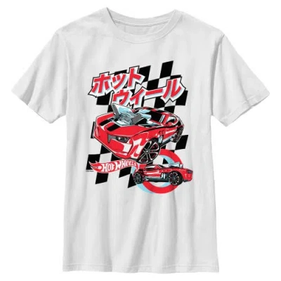 Hot Wheels Kids' Boy's  Futuristic Twinduction Graphic T-shirt In White