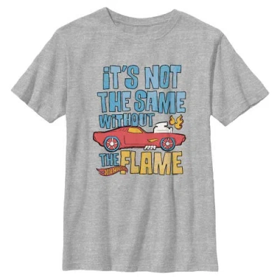 Hot Wheels Kids' Boy's  Not The Same Red Car Graphic T-shirt In Gray