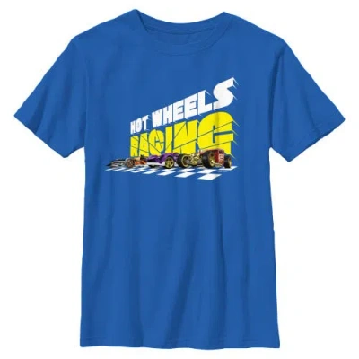 Hot Wheels Kids' Boy's  Racing Bold Lineup Graphic T-shirt In Blue