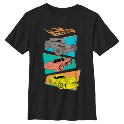 Hot Wheels Kids' Boy's  Retro Vehicles Graphic T-shirt In Black