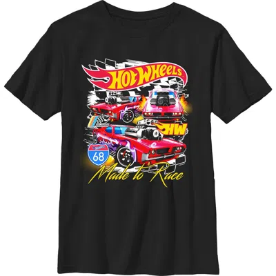 Hot Wheels Kids' Boy's  Rodger Dodger Made To Race Graphic T-shirt In Black