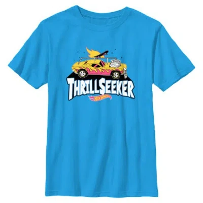 Hot Wheels Kids' Boy's  Thrill Seeker Logo Graphic T-shirt In Blue