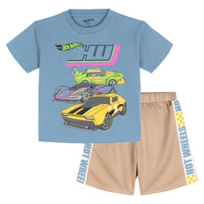 Hot Wheels Babies'  Boys' Athletic 2-piece T-shirt And Shorts Set In Multi