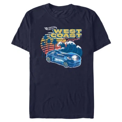 Hot Wheels Distressed West Coast Wave  Graphic T-shirt In Blue