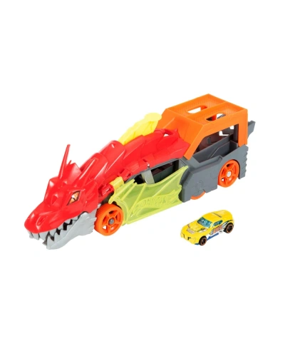 Hot Wheels Kids' Dragon Launch Transporter, 2 Piece In Multi