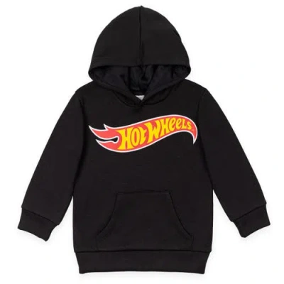Hot Wheels Kids'  Fleece Hooded Sweatshirt In Black