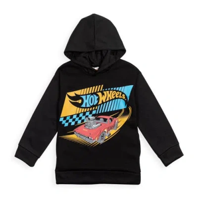 Hot Wheels Kids'  Fleece Hooded Sweatshirt In Black