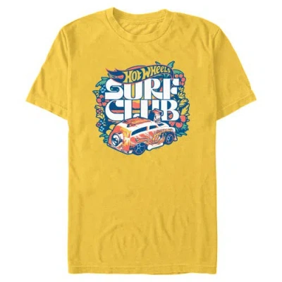 Hot Wheels Floral Surf Club Badge Graphic T-shirt In Yellow