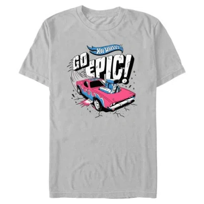 Hot Wheels Go Epic Retro Car  Graphic T-shirt In Gray
