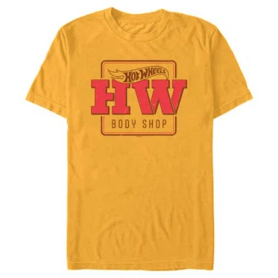 Hot Wheels Hw Body Shop Frame Graphic T-shirt In Gold