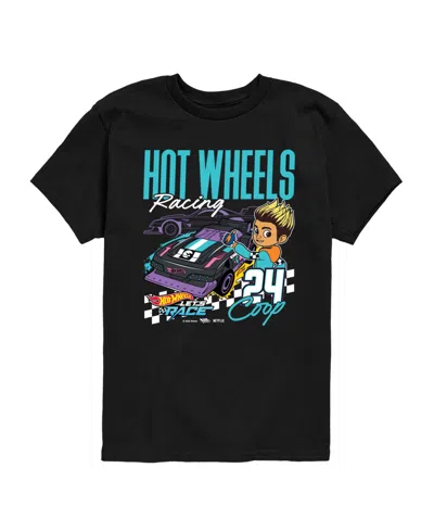 Hot Wheels Babies' Let's Race Coop Toddler Boys' 2t-5t Short- Sleeve Graphic T-shirt In Black