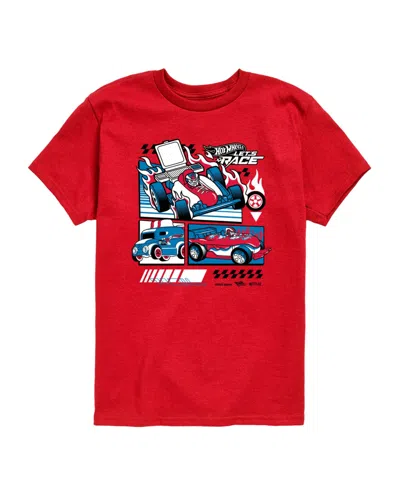 Hot Wheels Babies' Lets Race Grid Toddler Boys' 2t-5t Short-sleeve Graphic T-shirt In Red