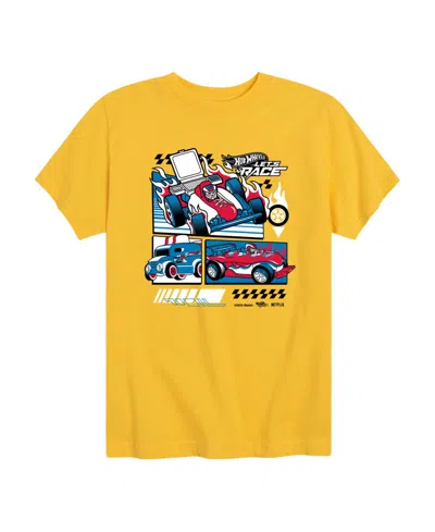 Hot Wheels Babies' Lets Race Grid Toddler Boys' 2t-5t Short-sleeve Graphic T-shirt In Yellow