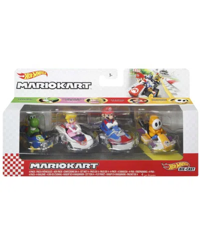 Hot Wheels Mario Kart Vehicle 4-pack Set In Multi