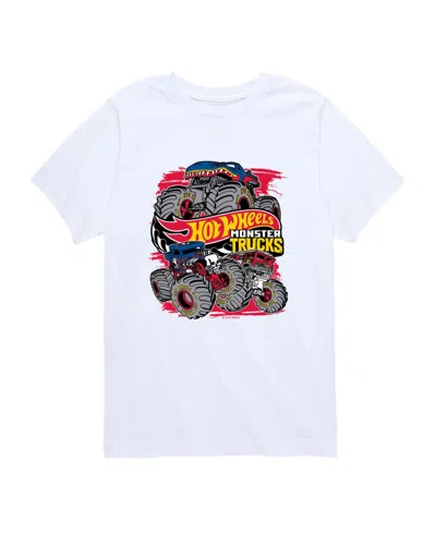 Hot Wheels Babies' Monster Trucklogo Toddler Boys' 2t-5t Short-sleeve Graphic T-shirt In White