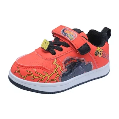 Hot Wheels Babies' Monster Trucks Toddler Boys' Light-up Toddler Boys Sneakers In Red