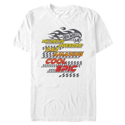 Hot Wheels My Dad Is Awesome  Graphic T-shirt In White