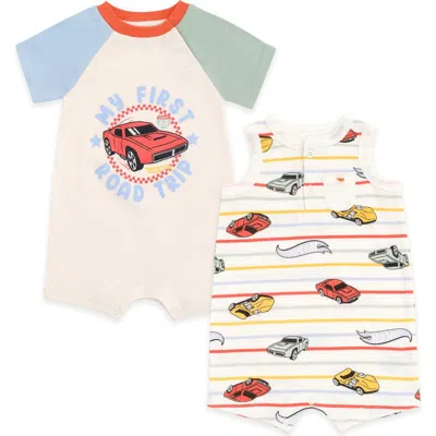 Hot Wheels Babies'  One Piece Romper In White