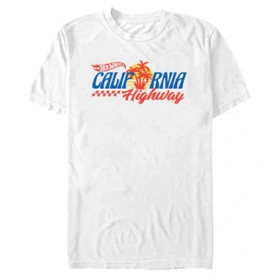 Hot Wheels Palm Trees California Highway  Graphic T-shirt In White