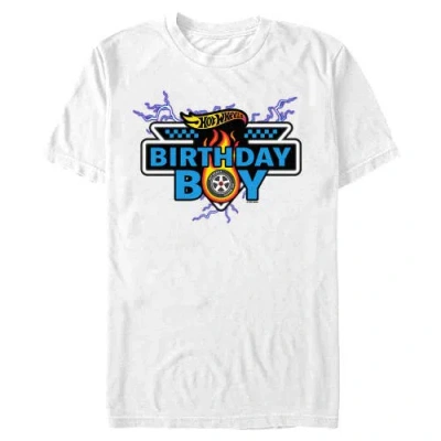 Hot Wheels Racing Birthday Boy  Graphic T-shirt In White