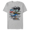 Hot Wheels Racing Lineup  Graphic T-shirt In Gray