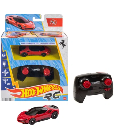 Hot Wheels Remote Control 1:64 Ferrari Sf90 Stradale Assetto Fiorano Battery-powered Remote Control Car In No Color
