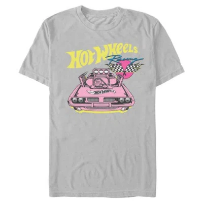 Hot Wheels Rodger Dodger Retro Racing Flags  Graphic T-shirt In Gray
