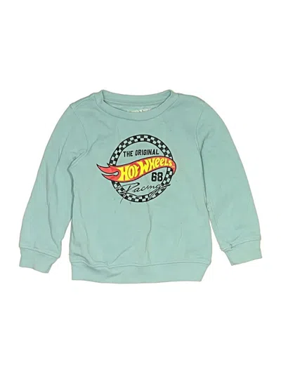 Pre-owned Hot Wheels Kids' Sweatshirt In Teal