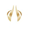 Hota Hota Jewellery Women's Attitude Earrings – Matte – Gold-plated – Pair