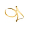 Hota Hota Jewellery Women's Inception Palm Cuff – Matte – Gold-plated – Left