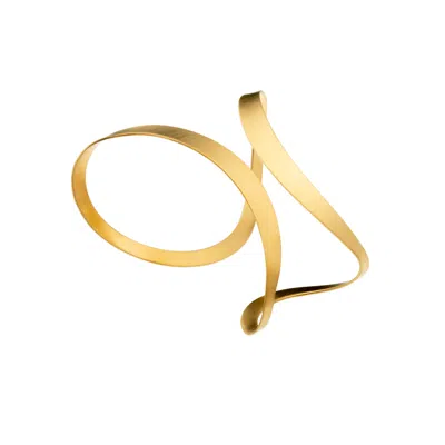 Hota Hota Jewellery Women's Inception Palm Cuff – Matte – Gold-plated – Left