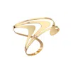 Hota Hota Jewellery Women's Magma Palm Cuff – High Polish – Gold-plated – Left