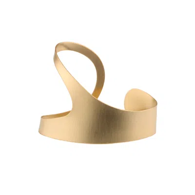 Hota Hota Jewellery Women's Obsession Palm Cuff – Matte – Gold-plated – Left