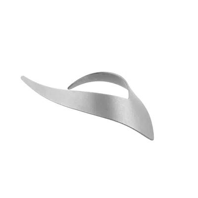 Hota Hota Jewellery Women's Silver Attitude Earring – Matte – Right