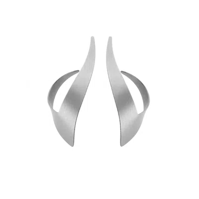 Hota Hota Jewellery Women's Silver Attitude Earrings - Pair