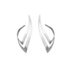 Hota Hota Jewellery Women's Silver Genesis Earring - High Polish - Pair In Silver