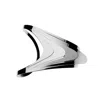 Hota Hota Jewellery Women's Silver Illusion Palm Cuff – High Polish – Left