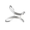 Hota Hota Jewellery Women's Silver Inception Palm Cuff – Matte – Left