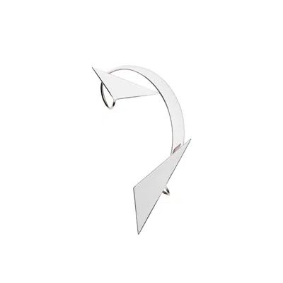 Hota Hota Jewellery Women's Silver Trinity Earring Left