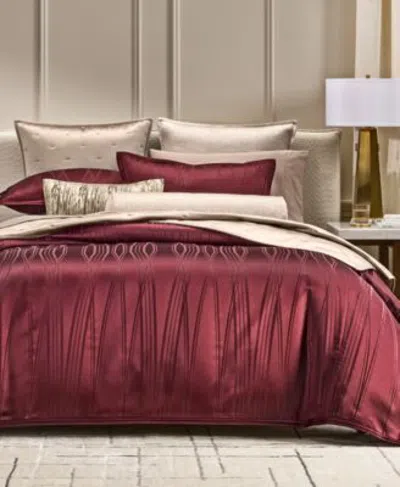 Hotel Collection Arcadia Duvet Cover Sets In Red
