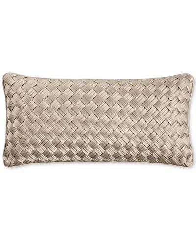 Hotel Collection Basketweave Decorative Pillow, 12" X 24", Exclusively At Macy's In Blush