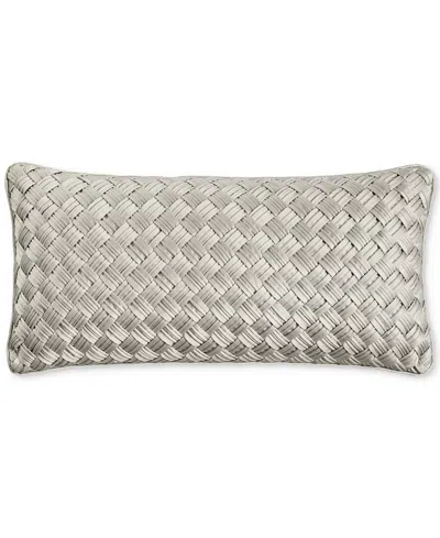 HOTEL COLLECTION BASKETWEAVE DECORATIVE PILLOW, 12" X 24", EXCLUSIVELY AT MACY'S
