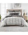 Hotel Collection Broken Stripe 3-pc. Duvet Cover Set, Full/queen, Exclusively At Macy's In Granite