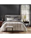 Hotel Collection Broken Stripe 3-pc. Duvet Cover Set, King, Exclusively At Macy's In Granite