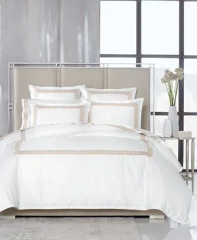 Hotel Collection Chain Links Embroidered 100 Pima Cotton Duvet Cover Sets Exclusively At Macys In Champagne