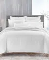 Hotel Collection Chain Links Embroidery 100% Pima Cotton Duvet Cover Set, Full/queen, Exclusively At Macy's In White