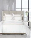 Hotel Collection Chain Links Embroidered 100% Pima Cotton Duvet Cover, Full/queen, Created For Macy's Bedding In Champagne