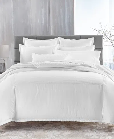 Hotel Collection Chain Links Embroidery 100% Pima Cotton Duvet Cover Set, King, Exclusively At Macy's In White
