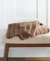 Hotel Collection Channeled Faux Fur Throw, 50" X 60", Exclusively At Macy's In Mink