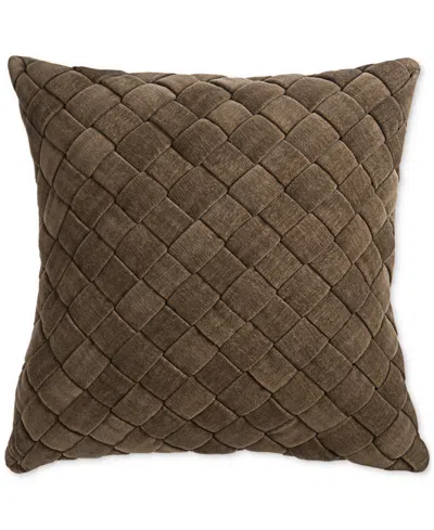 Hotel Collection Chenille Decorative Pillow, 18" X 18", Exclusively At Macy's In Espresso
